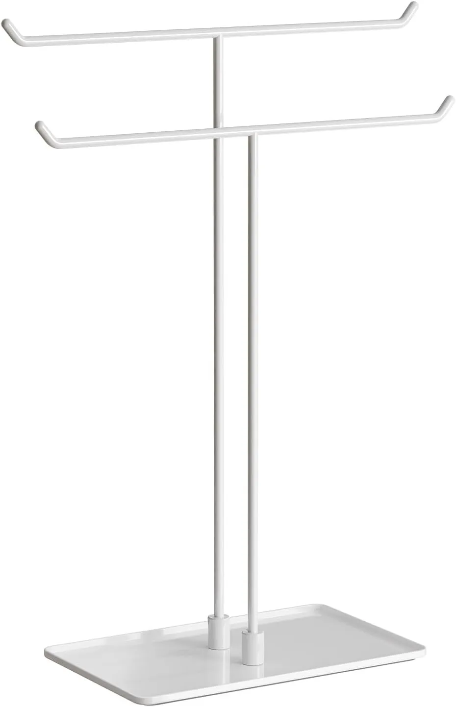 Necklace Stand Aesthetic Necklace Holder: Metal Necklace Organizer for Home Decor, White