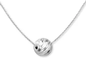 Necklaces for Women, Bead Necklace, 10mm Diamond-Cut Sliding Ball Bead, Gold Necklace - Rose Gold Necklace - Sterling Silver Necklace, Dainty Necklace for Women Men Stacking Gift Holiday Birthday