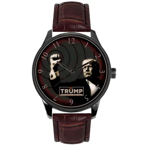 New American Revolution. Classic Original President Trump Revolutionary Art. The Spirit to Fight, Never Surrender, Solid Brass Men's Watch. Make America Great!