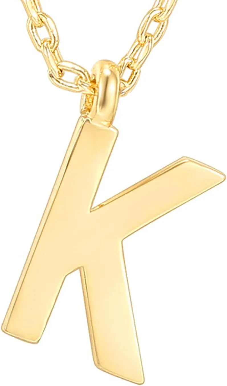 PAVOI 14K Gold Plated Initial Necklace | Letter Necklaces for Women