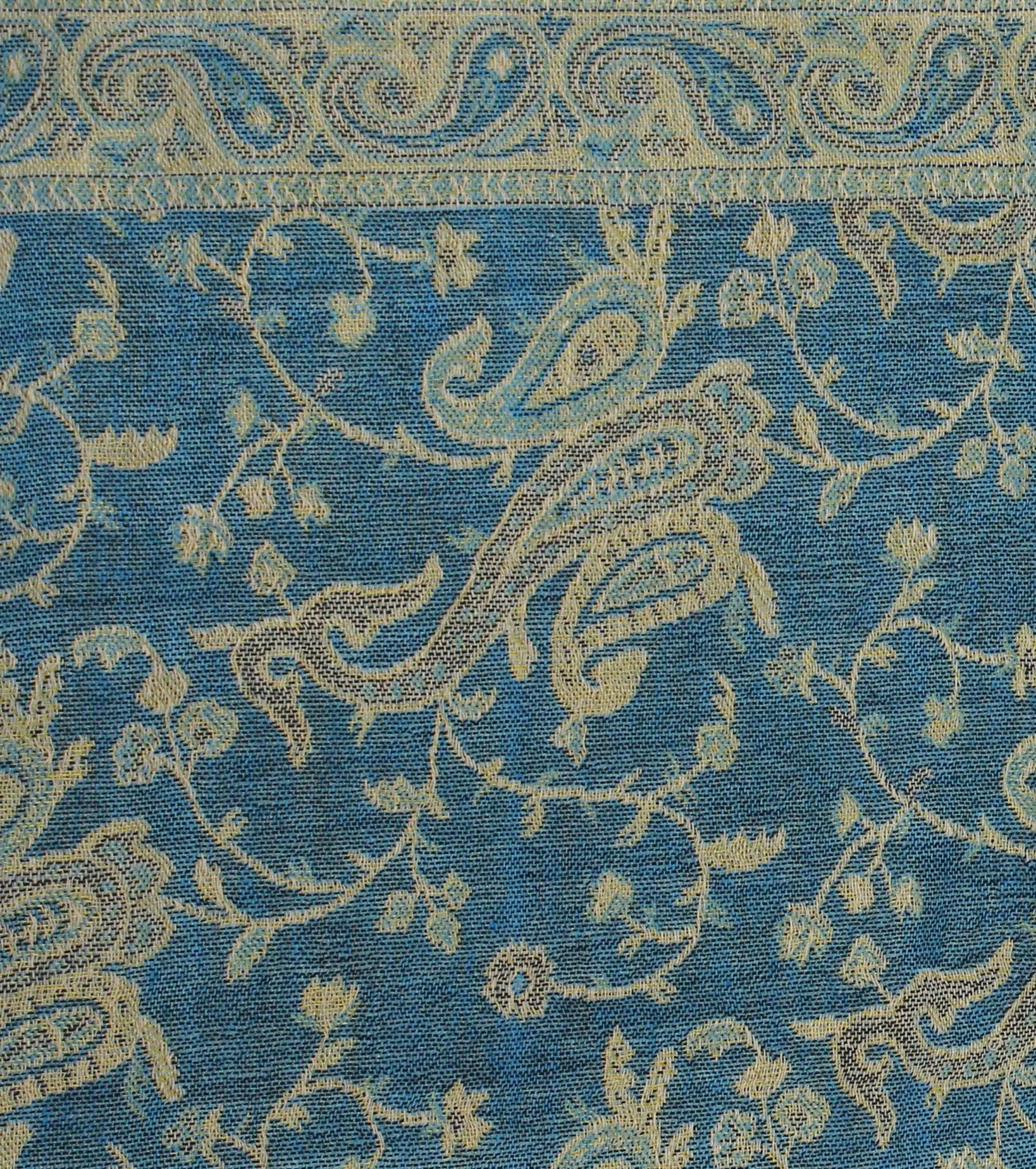 Peach Couture Elegant Double Layer Reversible Paisley Pashmina Shawl Wrap Scarf