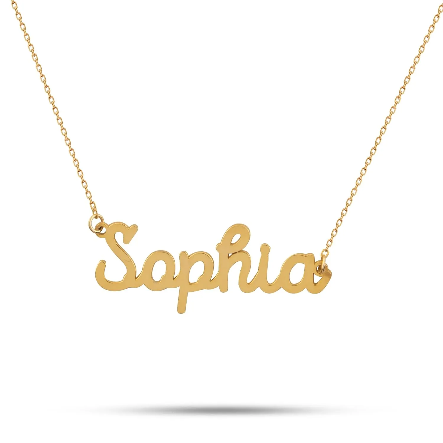 Personalized Name Necklace in 14k Gold Custom Name Necklace Dainty Name Necklace Name Plate Necklace Initial Name Pendant Necklace Customized Jewelry Gifts for Women, Her, Girls, Mother