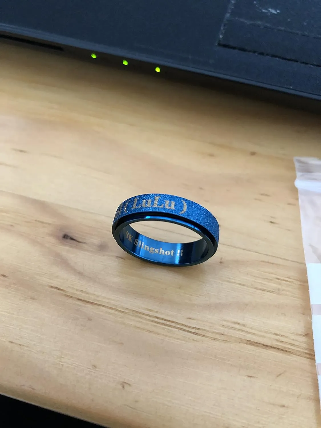 Personalized Spinner Fidget Ring For Teen Girls/Kids.Customizable Stainless Steel Rings For Women.Mens Promise Rings Engraved.Mother And Daughter Rings/Best Friend Rings