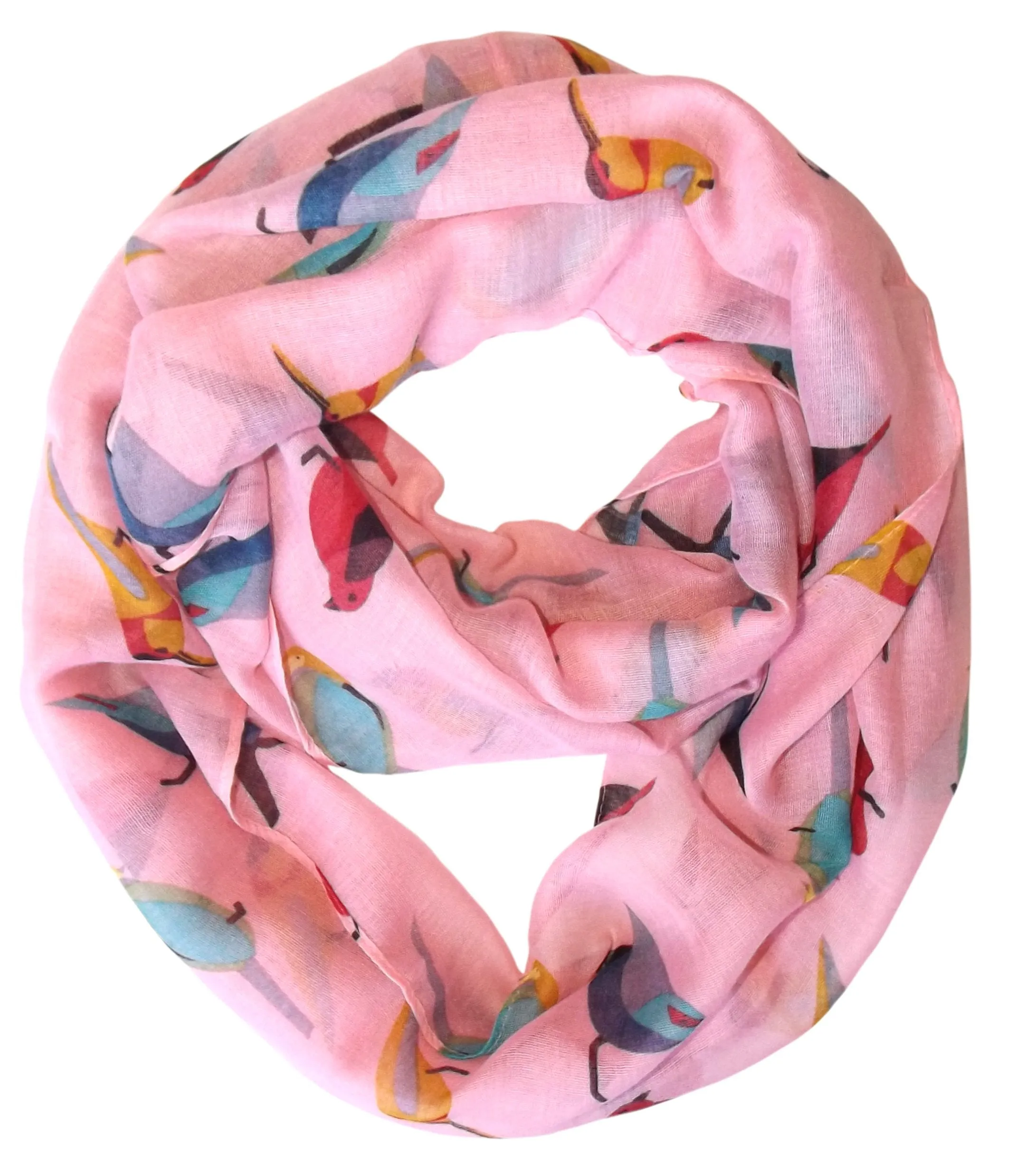 Pretty Vintage Finch Bird All-Over Print Light Sheer Scarf