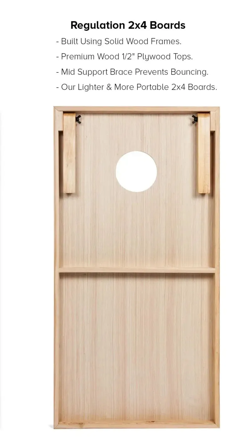 Puerto Rico Flag Regulation 2X4 Cornhole Board Set