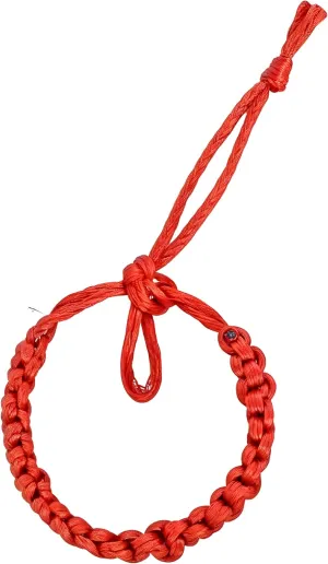 Red | Bracelets for Women Men Handmade Braided Good Luck Bracelet Rope Cord Thread Friendship Bracelet Adjustable String Minimalist Jewelry, Small