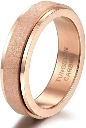 Rose Gold Rings Tungsten Rainbow Pride Rings Female Jewlery Blue Colorful Ring Love Couple Gift Rings