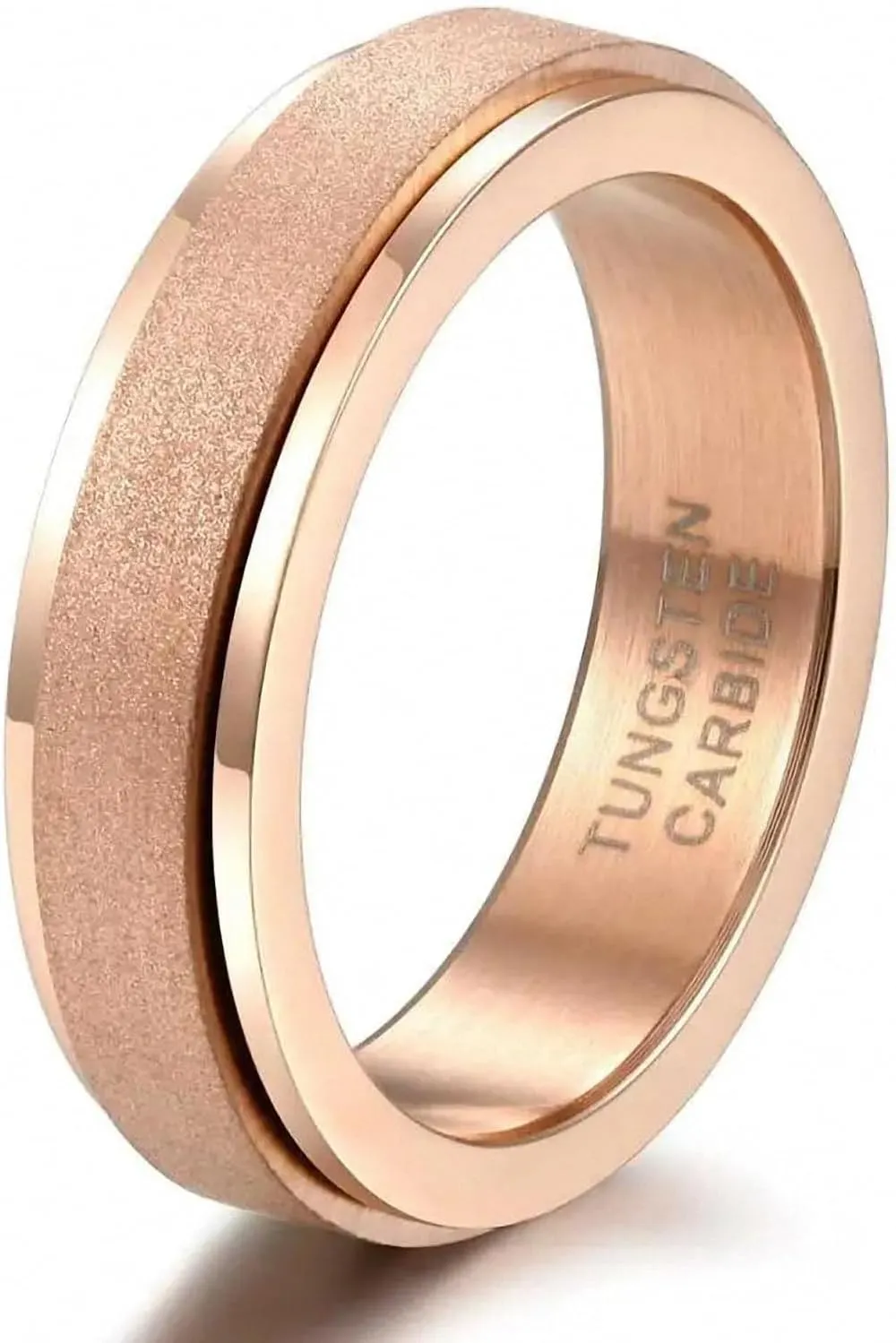 Rose Gold Rings Tungsten Rainbow Pride Rings Female Jewlery Blue Colorful Ring Love Couple Gift Rings