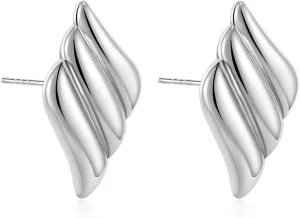 SLOONG Chunky Gold Earrings for Women - Trendy Statement Jewelry 2024 Big & Vintage Styles Non-Tarnish Gold Chunky Earrings