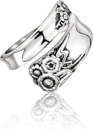 Spoon Rings for Women Vintage Dragonfly, Cross Spoon Rings, Sunflower Spoon Rings Boho Victorian Thumb Jewelry