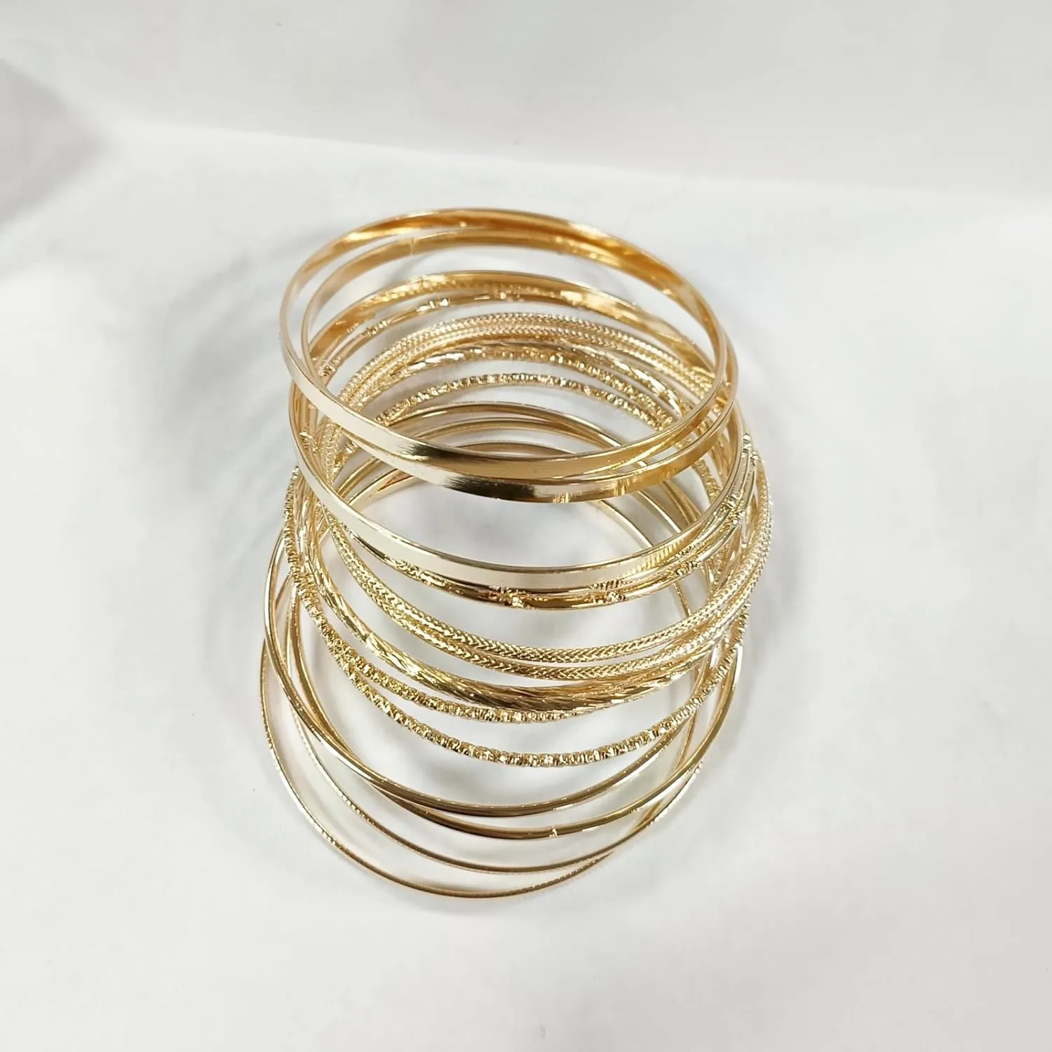 tenghong2021 Bohemian Gold Silver Chunky Bangle Multilayer Stretch Snake Chunky Bracelets for Women Men Layered Stretchy Link Chain Bracelet Wide Wristband Trendy Jewelry
