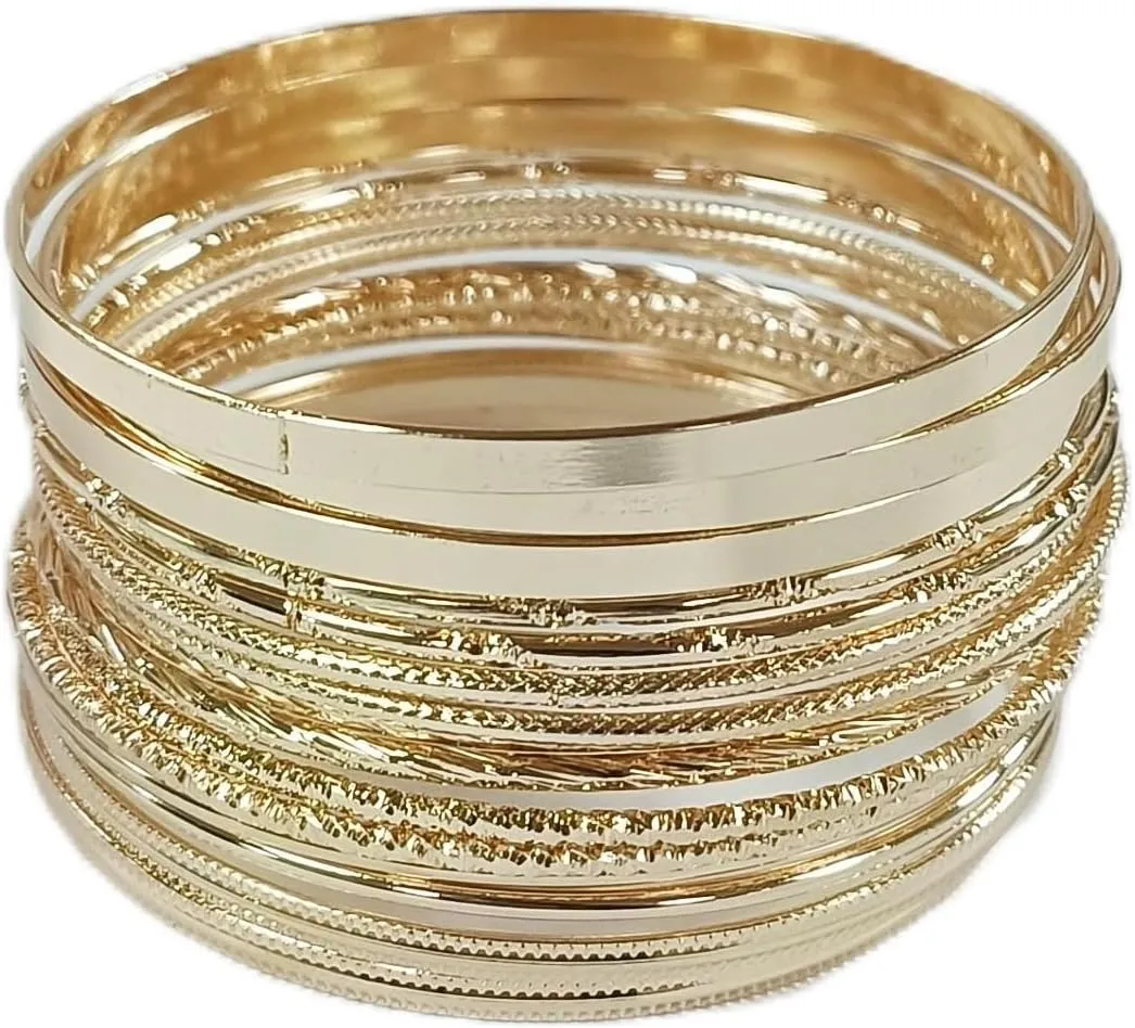tenghong2021 Bohemian Gold Silver Chunky Bangle Multilayer Stretch Snake Chunky Bracelets for Women Men Layered Stretchy Link Chain Bracelet Wide Wristband Trendy Jewelry