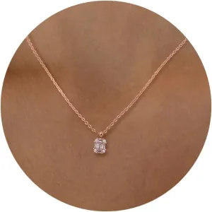 Tewiky Diamond Pendant Necklace for Women Dainty Gold Layered Necklaces 14k Gold Plated Stacked Cuban Paperclip Chain Choker Necklaces Aesthetic Simple Gold Necklace Jewelry Gifts for Women