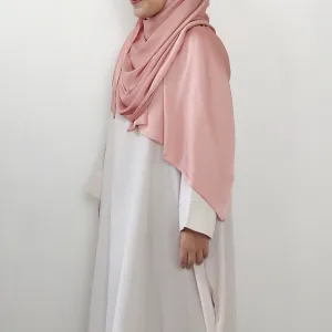 Textured Satin : Soft Peach