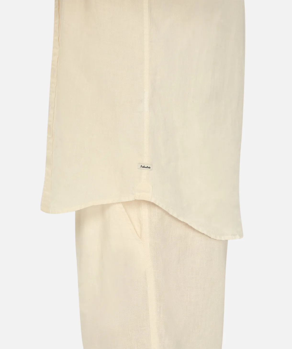 The Tennyson Linen L/s Shirt - YD Cream