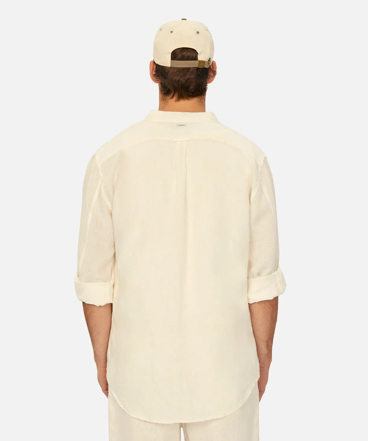 The Tennyson Linen L/s Shirt - YD Cream