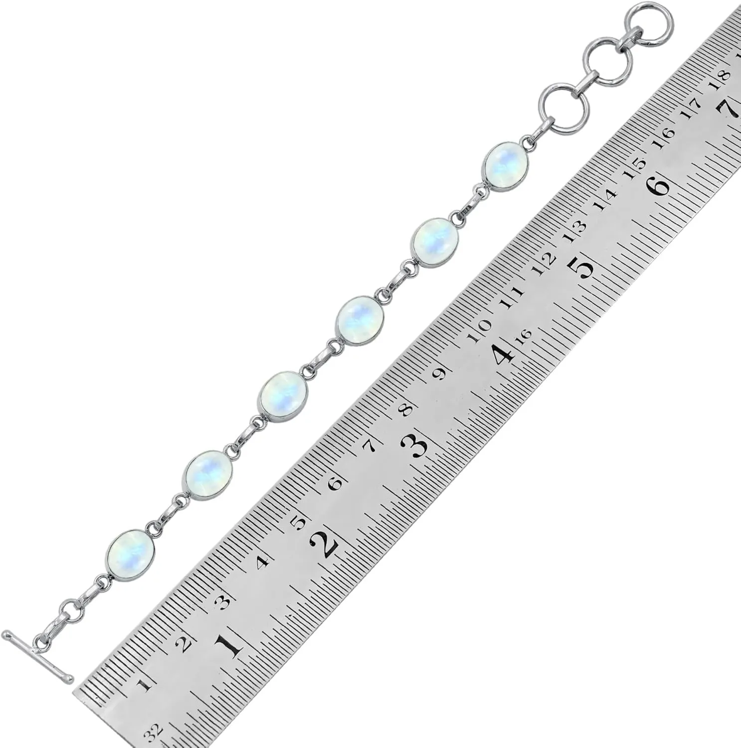 TISHAVI Natural 8x10mm Oval Gemstone Bracelet For Women, Handmade 925 Sterling Silver Birthstone Jewelry Women's Day Gifts For Mom Wife Sister