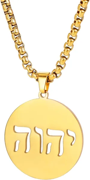 UNIFT Hebrew Chai Necklace for Women Stainless Steel Classic Hebrew Sign of Life Letter Chai Pendant Necklace Religious Jewish Jewelry