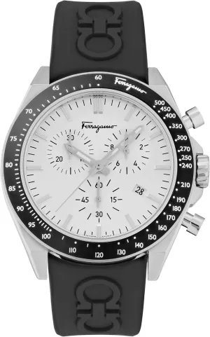 Urban Chrono Collection Luxury Mens Watch Timepieces with a Black Strap Featuring a Stainless Steel Case and a Silver Dial