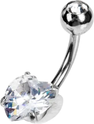 VALICLUD Navel Ring Belly Piercing Rings for Women Ring Black Stainless Steel Silver