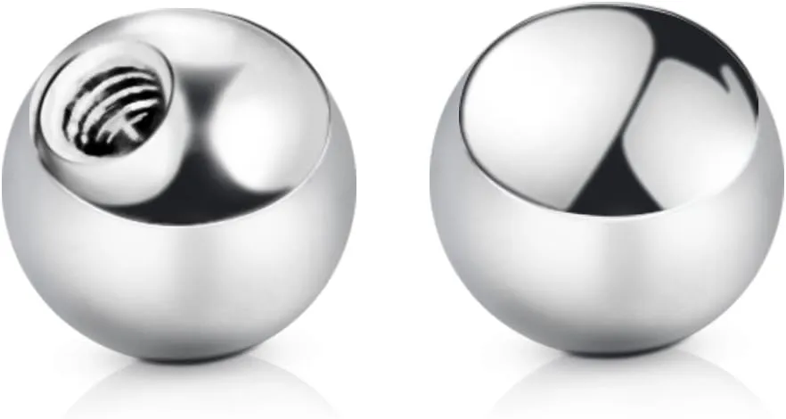 vcmart 16G 3mm Replacement Balls & 14G 5mm Piercing Balls Externally Threaded Nipple Industrial Tongue Belly Nose Lip Ear Piercing Barbell Parts