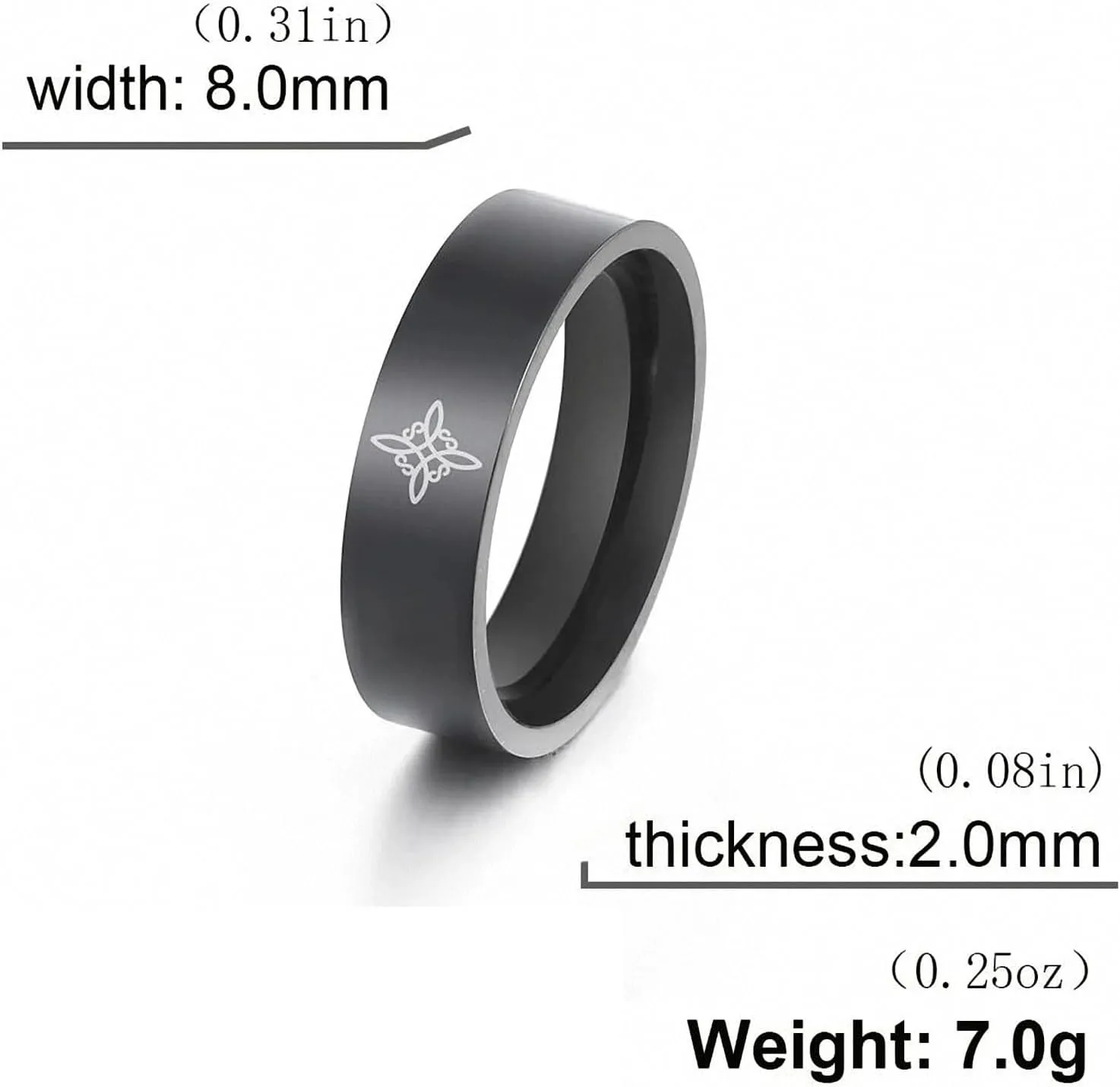 Viking Celtics Witch Knot Ring for Women Stainless Steel Couple Rings Amulet Talisman Jewelry Christmas Gifts
