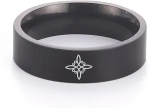 Viking Celtics Witch Knot Ring for Women Stainless Steel Couple Rings Amulet Talisman Jewelry Christmas Gifts