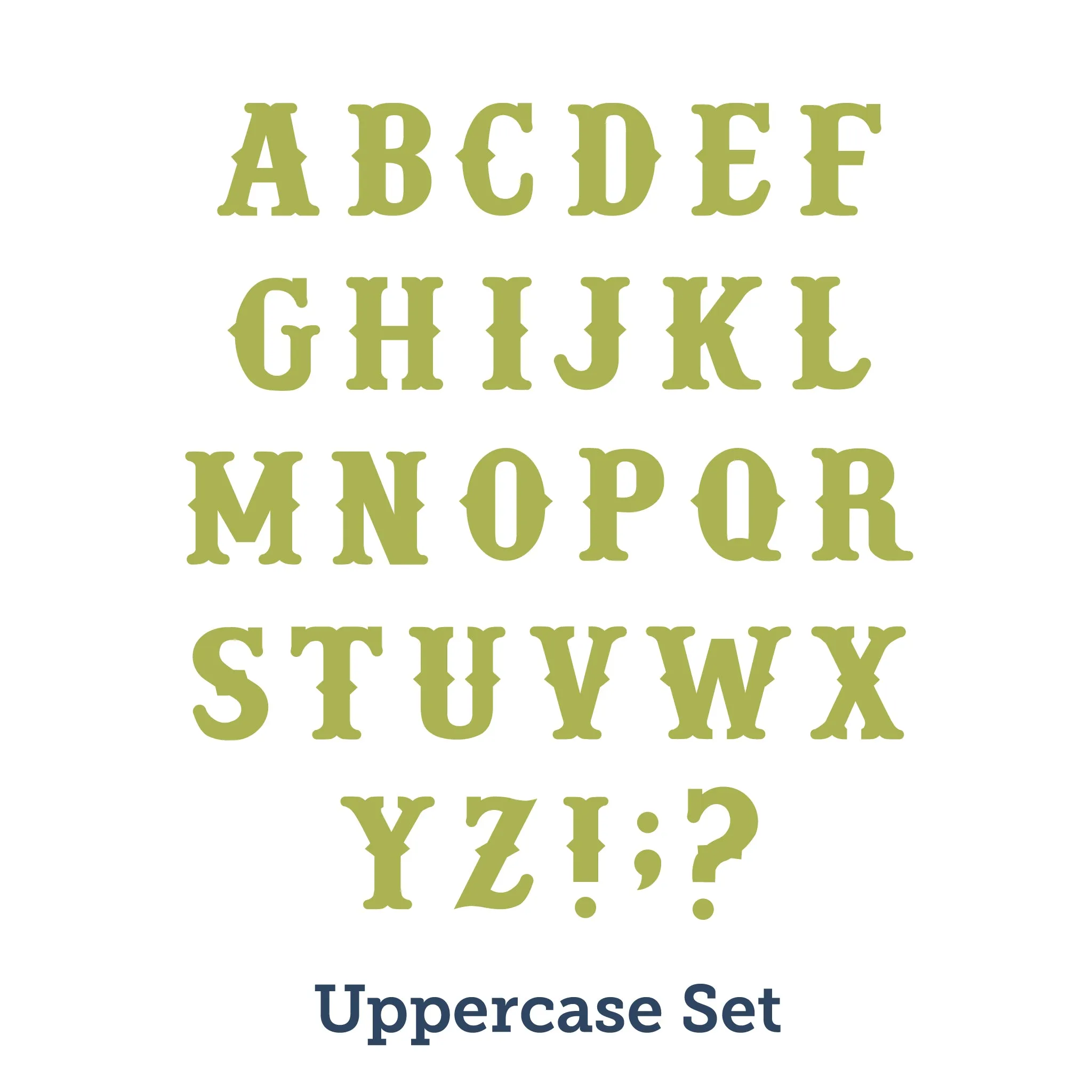 Vintage Alphabet - 4"