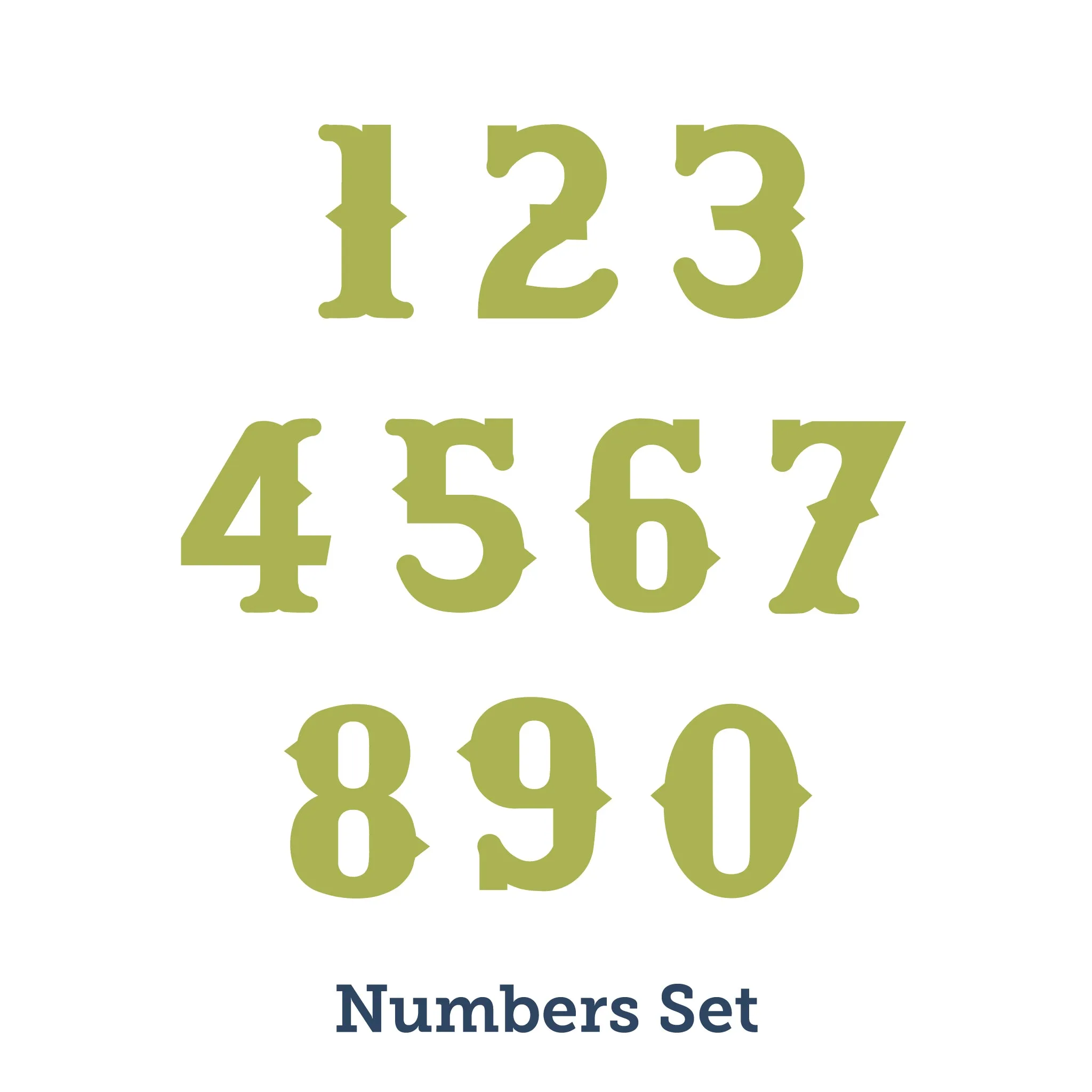 Vintage Alphabet - 4"