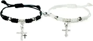 Volare Couple Cross Bracelet for BFF Cross Charms Bracelets Gifts for Couple Matching Bracelets for Couples