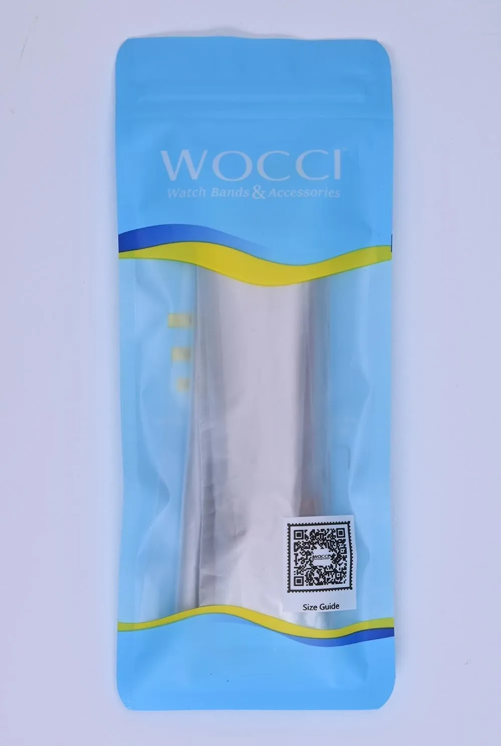 WOCCI 20mm Elite Watch Band, Top Grain Leather, Quick Release, Black Buckle (Black)