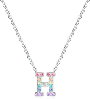 Women Initial Letter Necklaces,Initial Baseball Number Birthstone Necklace Jewelry Gifts for Women