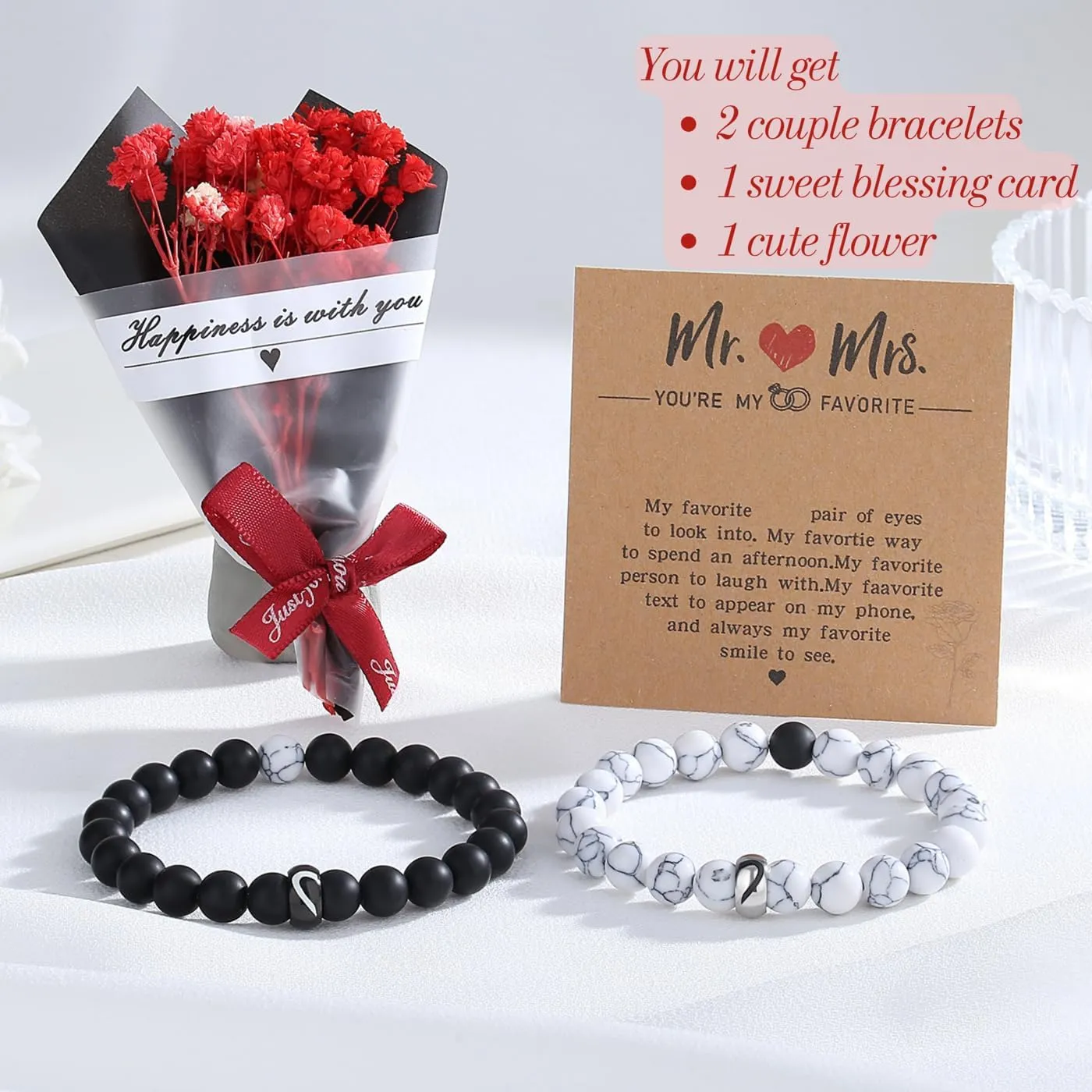 XIANNVXI Matching Bracelets Gifts for Love Couples Bracelets Gifts for Wife Girlfriends Boyfriends Birthday Gifts Anniversary Engagement Gifts
